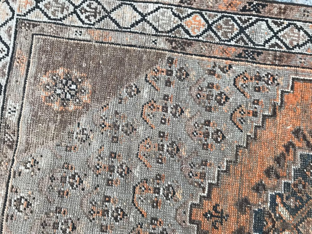 Vintage Wool Kurdish Rug