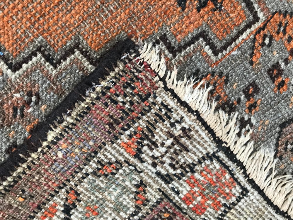 Vintage Wool Kurdish Rug