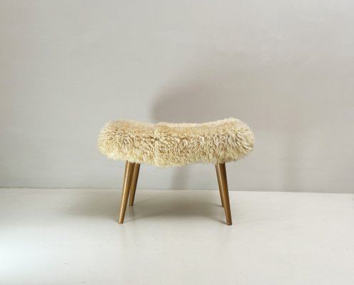 Vintage Wool Pouf, 1950s-LKT-1815337