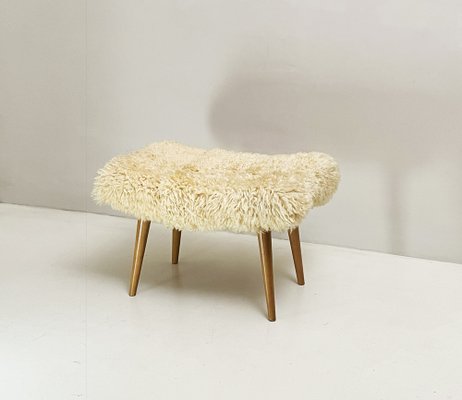 Vintage Wool Pouf, 1950s-LKT-1815337