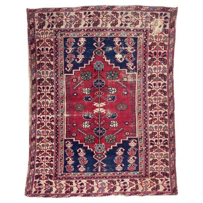 Vintage Wool Turkish Rug, 1940s-YMM-1061688