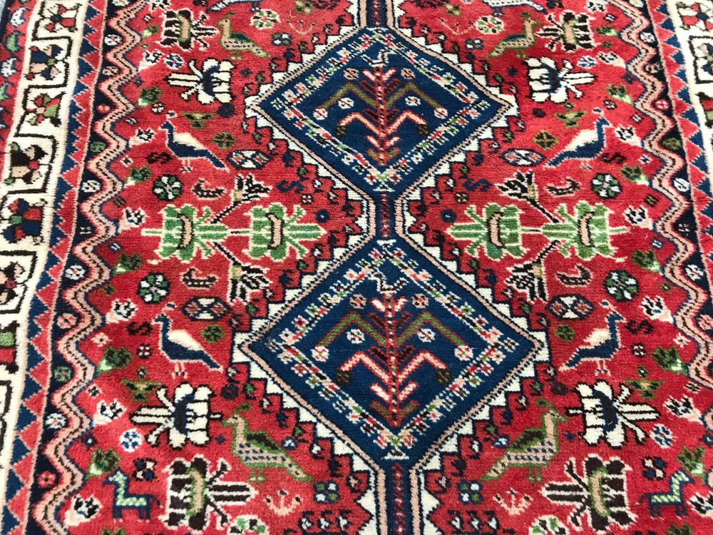 Vintage Wool Yalameh Rug, 1980s