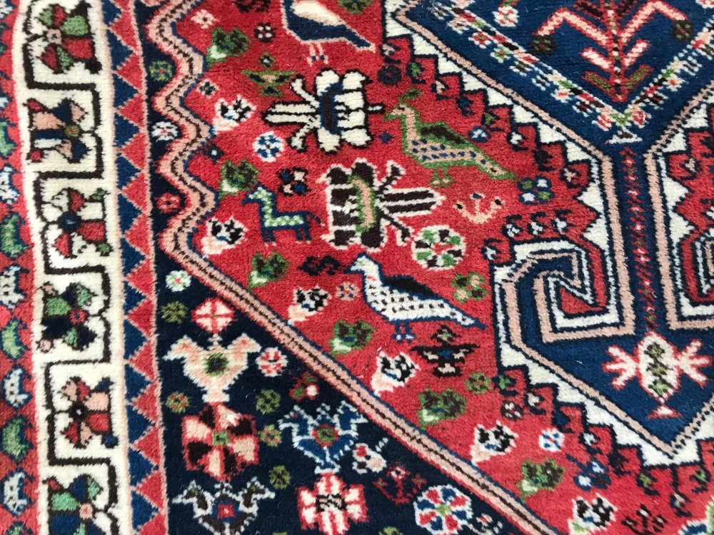 Vintage Wool Yalameh Rug, 1980s