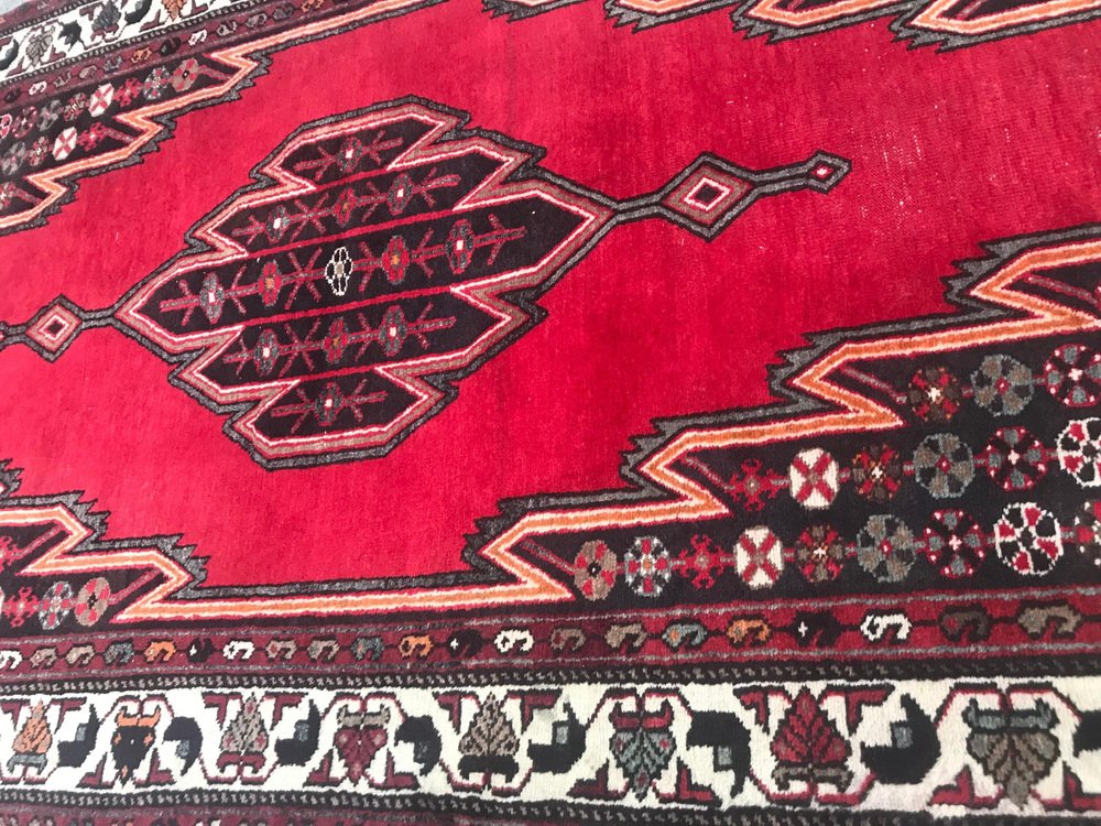 Vintage Wool Zanjan Rug, 1960s