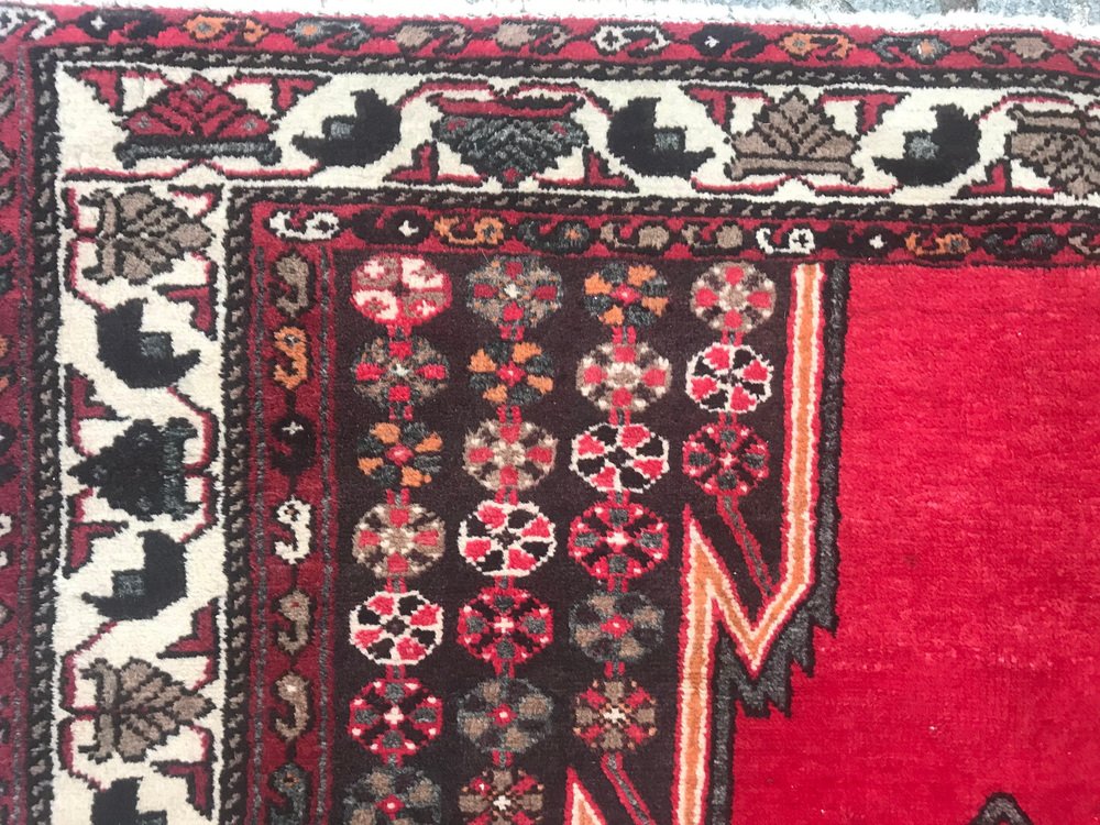 Vintage Wool Zanjan Rug, 1960s