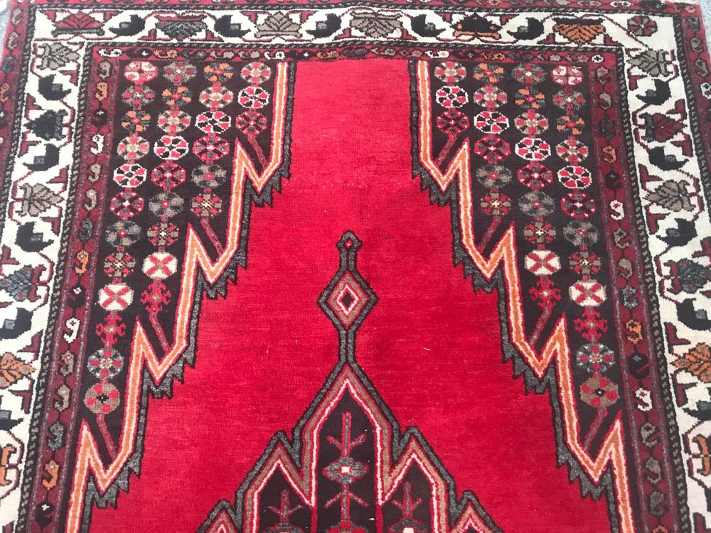 Vintage Wool Zanjan Rug, 1960s