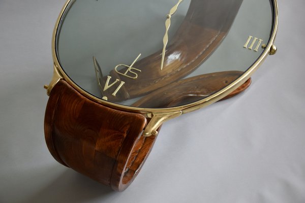 Vintage Wrist Watch Coffee Table, Italy, 1960s-IEI-1344476