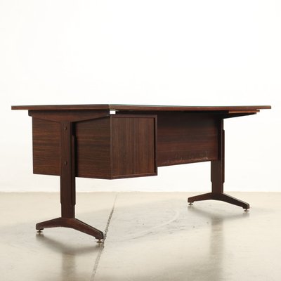 Vintage Writing Desk in Exotic Wood, 1950s-VMM-1730188