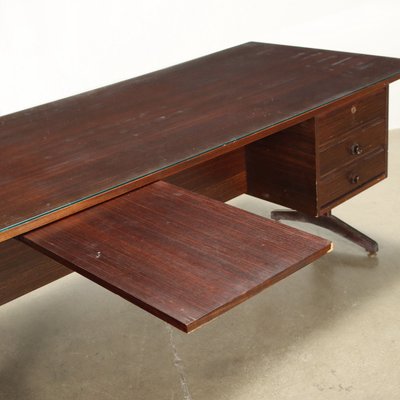 Vintage Writing Desk in Exotic Wood, 1950s-VMM-1730188