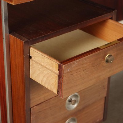 Vintage Writing Desk in Exotic Wood Veneer, 1960s-VMM-2023886