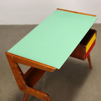 Vintage Writing Desk in Poplar, Italy, 1950s-VMM-1576903