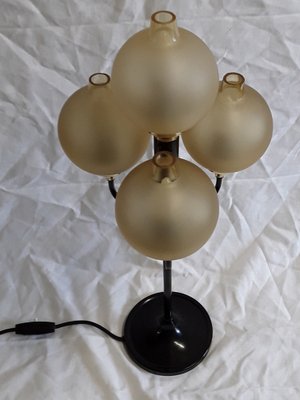 Vintage Yellow Metal Table Lamp, 1970s-HOI-1334758