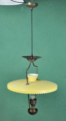 Vintage Yellow Pendant Lamp, 1970s-ROJ-1406250