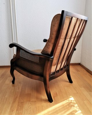 Vintage Yugoslavian Wicker Lounge Chair in Regency Style, 1980s-NKJ-1295550