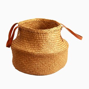 Vintage Zana Wicker Basket, 1970s-HUY-830329