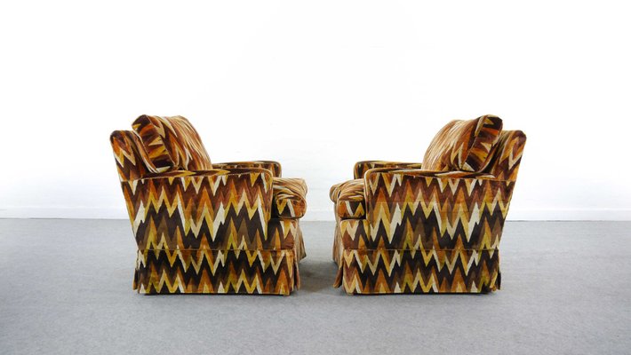 Vintage Zig Zag Club Chairs from Bielefelder Werkstätten, Set of 2-EE-569338