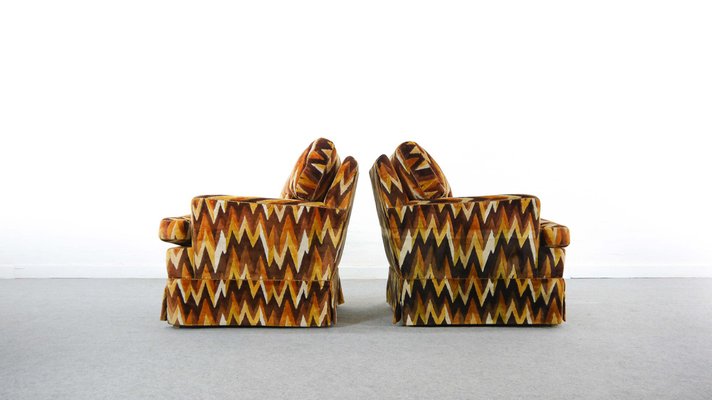 Vintage Zig Zag Club Chairs from Bielefelder Werkstätten, Set of 2-EE-569338