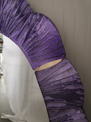 Violet Murano Glass and Brass Wall Mirror, 1990s-UH-1408524