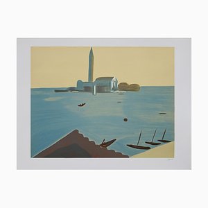 Virgilio Guidi, Venice, Lithograph, 1982-ZCI-1775643