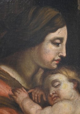 Virgin and Child, Late 19th Century, Oil on Canvas-RVK-1701956