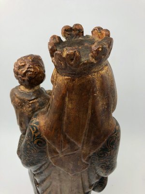 Virgin & Child, Late 18th Century, Polychrome Wood-QKG-1407586