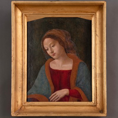 Virgin Mary, Florence, 1480s, Oil Painting on Wooden Board-MAX-1001900