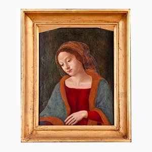 Virgin Mary, Florence, 1480s, Oil Painting on Wooden Board-MAX-1001900