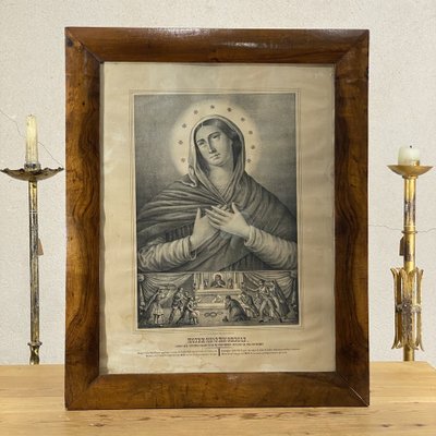 Virgin Mother of Mercy Venerated in Rimini, 1850, Lithograph-JXY-1758364