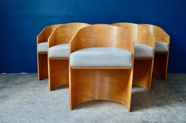 Visitors Armchairs, 1980s, Set of 6-AIU-1721941