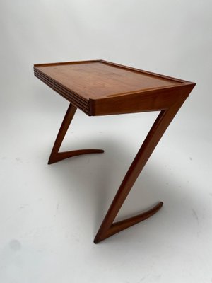 Vitage Wodden Side Table by Giuseppe Scapinelli, 1950s-KKZ-1814272