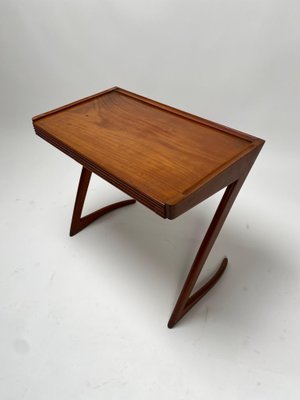 Vitage Wodden Side Table by Giuseppe Scapinelli, 1950s-KKZ-1814272