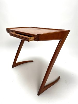 Vitage Wodden Side Table by Giuseppe Scapinelli, 1950s-KKZ-1814272