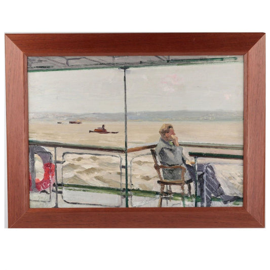 Vitaly Anatolyevich Polyakov, Down the Volga, 1959, Oil on Cardboard, Framed