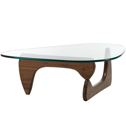Noguchi coffee table, walnut