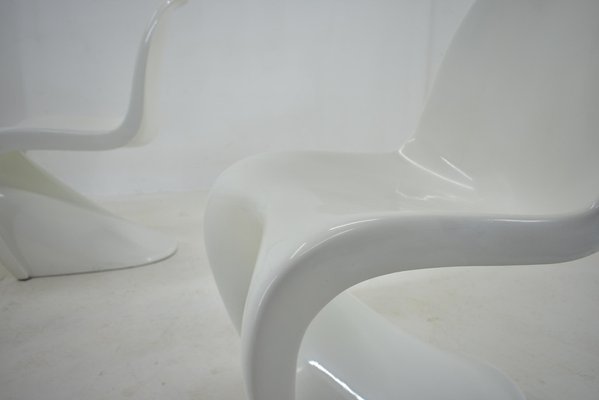 Vitra S Chairs attributed to Verner Panton for Herman Miller 1965s, Set of 4-TZ-1449425