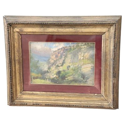 Vittorio Cavalleri, Italian Landscape, 1920s, Oil on Board, Framed-DCO-1361985