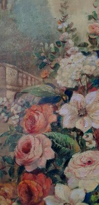 Vittorio Landi, Still Life of Flowers, Neapolitan School, Oil on Canvas, Framed-YUW-1299438