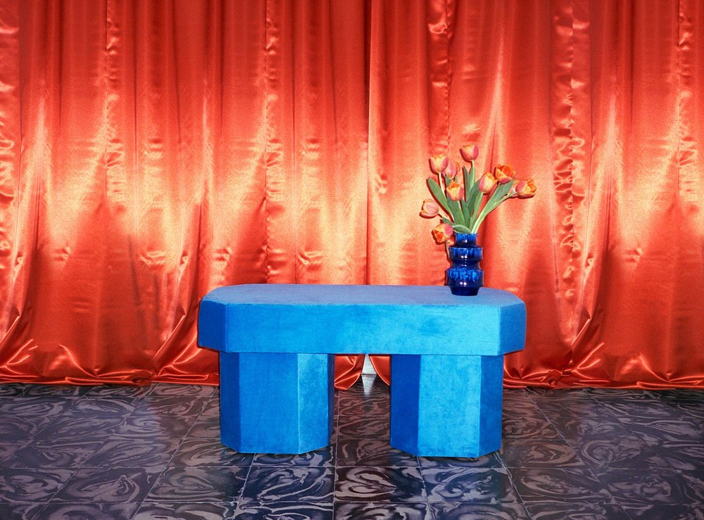 Viva Blue Bench by Houtique