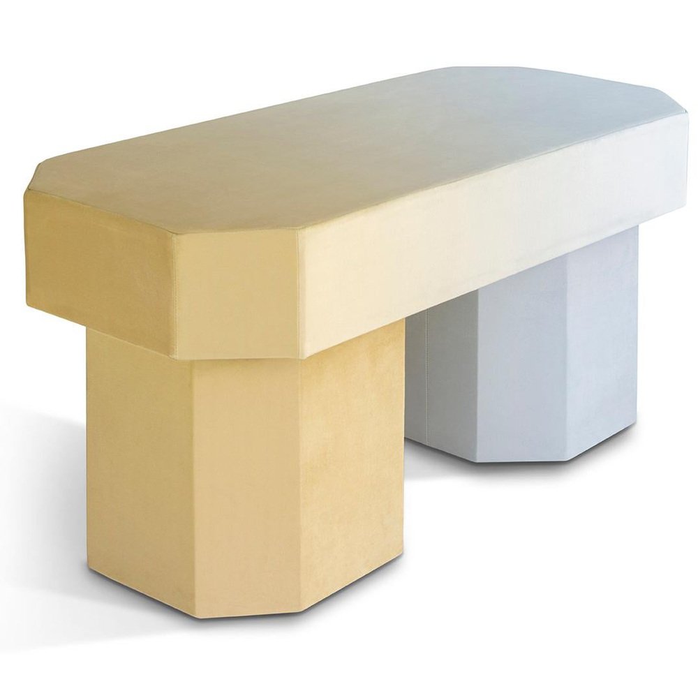 Viva Gradient Yellow and Blue Bench by Houtique