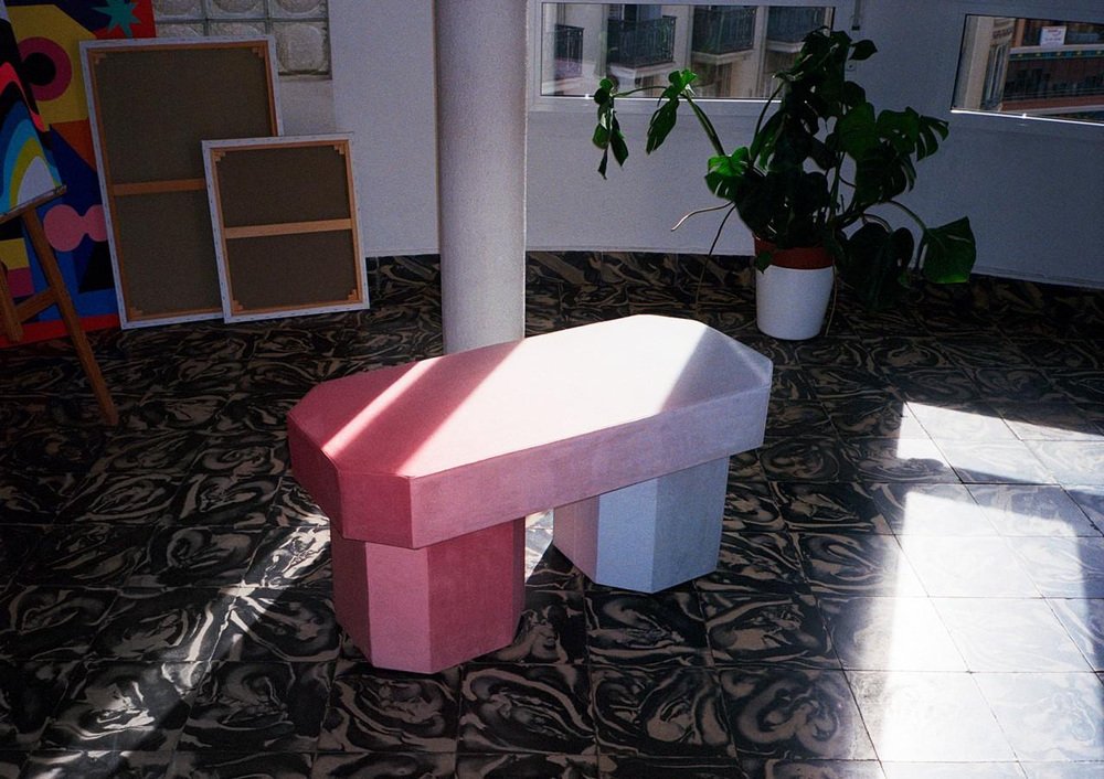 Viva Pink Bench by Houtique