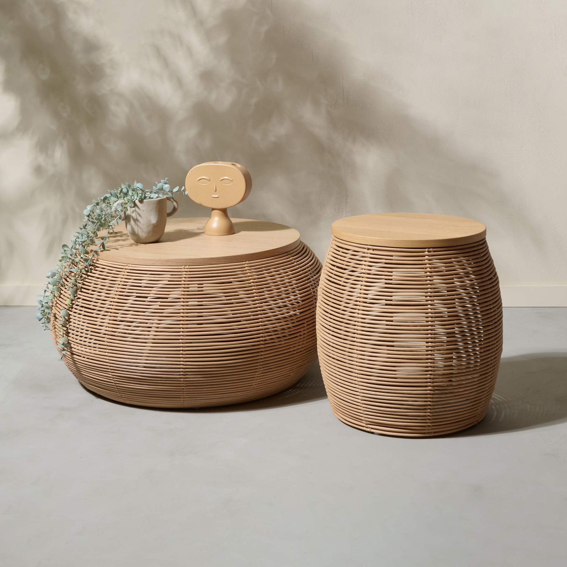 Round Rattan Side Table Vivi by Vincent Sheppard