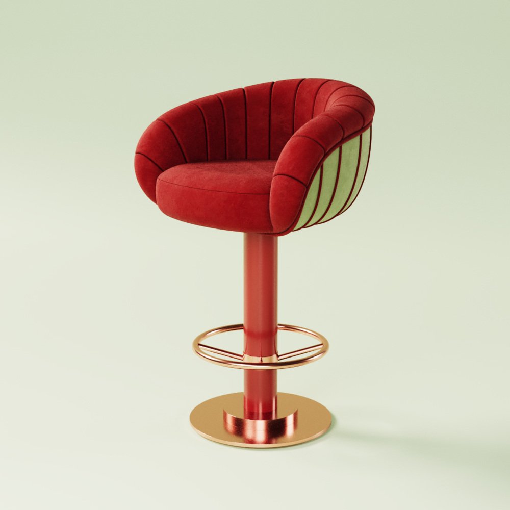 Vivien Swivel Bar Chair by Ottiu