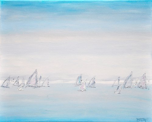 Voiles Painting, Oil on Canvas-QNR-1361815