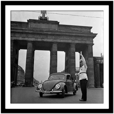 Volkswagen Beetle in Front of Brandenburg Gate, Germany, 1939, Printed 2021-DYV-1021835