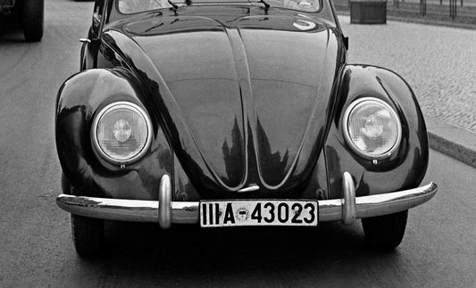 Volkswagen Beetle on the Streets in Berlin, Germany 1939, Printed 2021