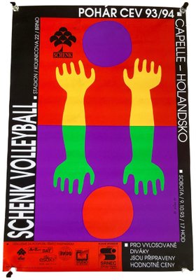 Volleyball Poster, Czechoslovakia, 1993-TZ-1362436