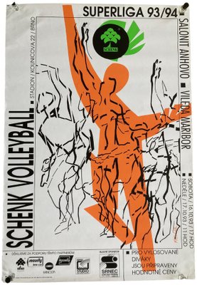 Volleyball Poster, Czechoslovakia, 1993-TZ-1362428