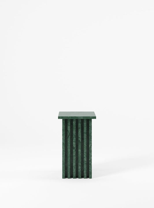 Vondel Side Table Handcrafted in Verde Guatemala Marble by Kevin Frankental for Lemon