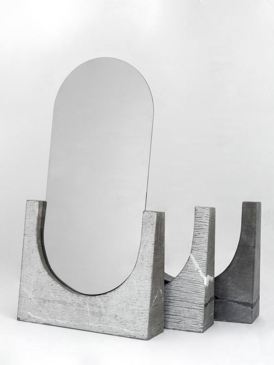 Vuoti Riflessi Mirror by gumdesign for La Casa di Pietra, Set of 3