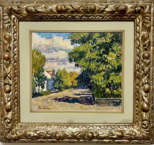 Vyacheslav Zabelin, Sunny Day Landscape, 1970s, Oil, Framed